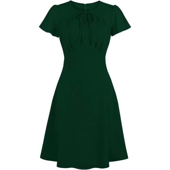 Tops - Women’s Vintage A Line Dress Women’s Spandex Blend Formal Work Wear